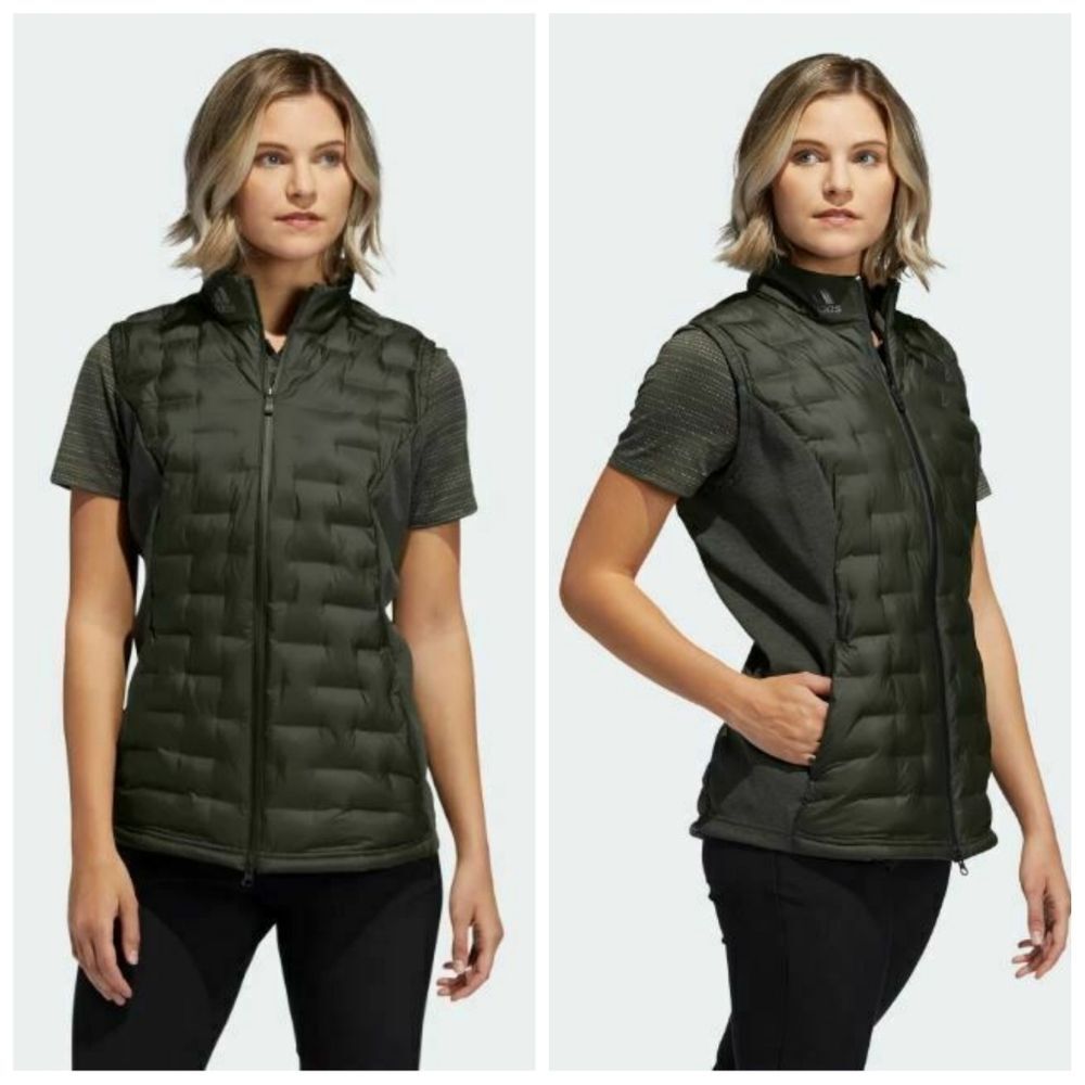 NWT|Adidas Frostguard Dark Green Insulated Down Fill Vest, MEDIUM
